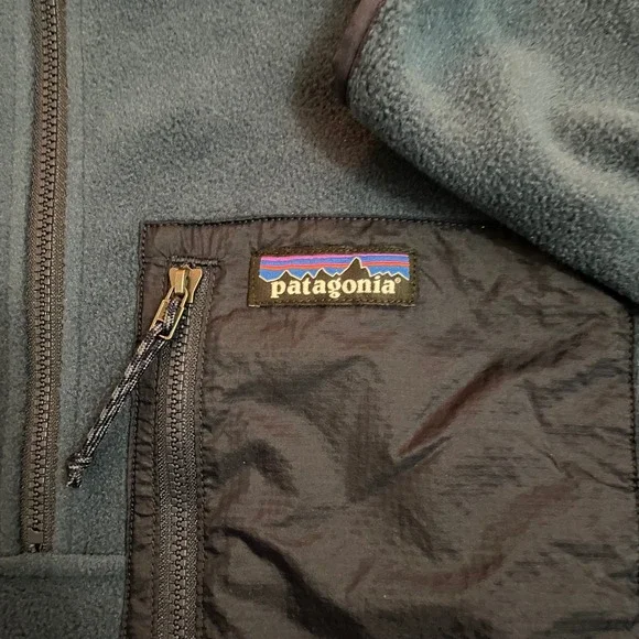 Patagonia Microdini Half Zip Pullover Fleece Jacket Blue Men's Size‎ XXL Outdoor